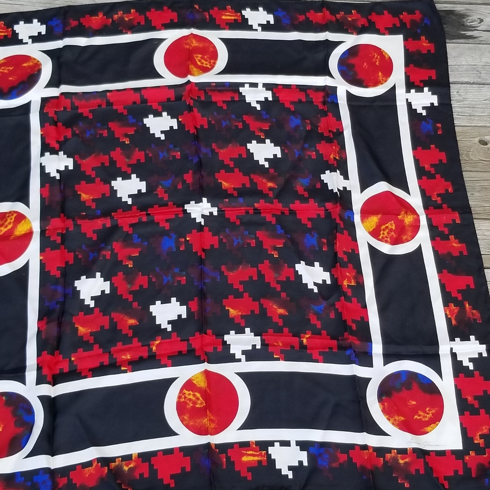 Ginnie Johansen silk scarf vintage